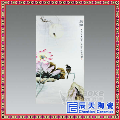 陶瓷瓷板画批发 名家手绘 大堂装饰壁画订做_6