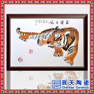 陶瓷瓷板画批发 名家手绘 大堂装饰壁画订做_7