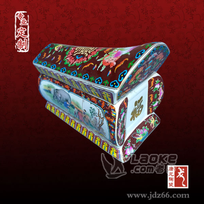 定做青花陶瓷长棺图案，陶瓷长棺加字加图_1