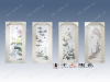 春夏秋冬四条屏瓷板画景德镇陶瓷瓷板画厂家