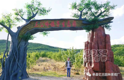 阳泉水泥假树大门装饰-水泥假树大门厂家报价_0