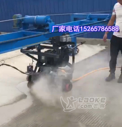 混凝土路面自动桁架双副刻纹机 水泥路面悬挂式刻纹机_0
