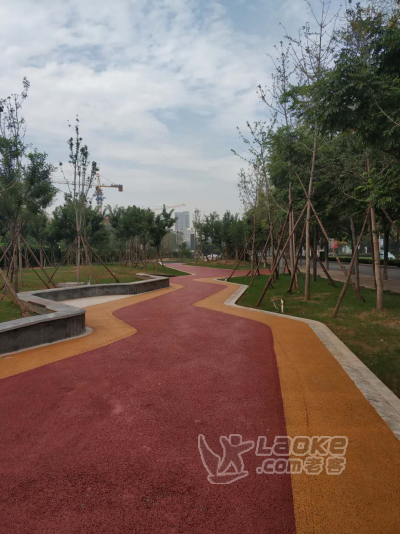 邯郸市彩色透水混凝土、压模地坪、沥青改色_0