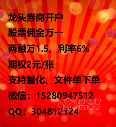 苏州股票开户佣金万一，两融券源最多，利率低、量化文件单_0
