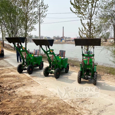 小型电动装载机  养殖场多功能四驱电动铲粪车 小型电动铲车厂家_0