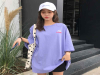 新款时尚潮流个性简约舒适小清新女士短袖T恤