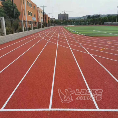 陕西运动场地全塑型塑胶跑道工程施工-金格体育_0
